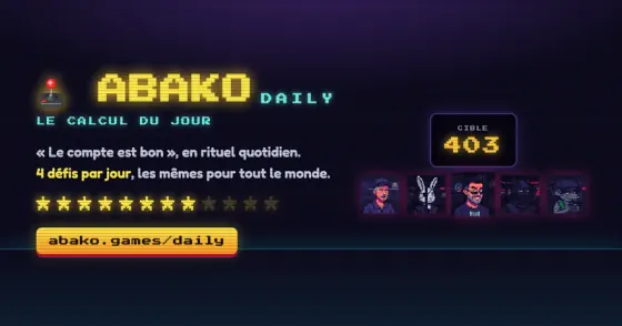 Jouer à Abako Daily - Jeu du Jour Gratuit